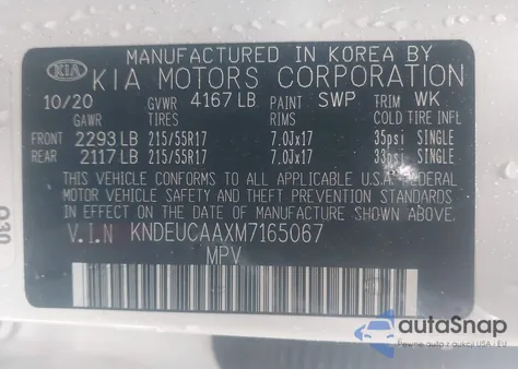 2021 Kia Seltos S from USA, damaged, VIN KNDEUCAAXM7165067